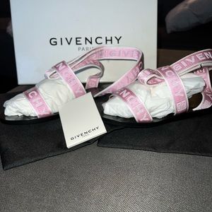 Givenchy Pink/White Strap Sandals